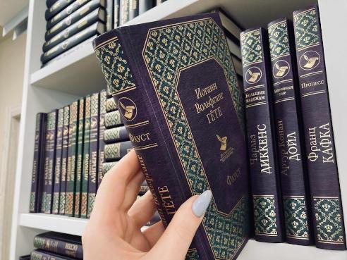 Книга ГЕте на полке